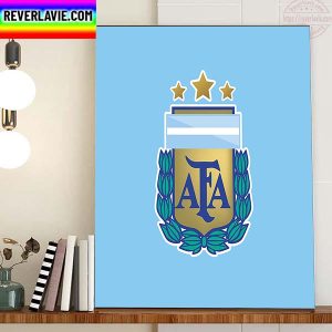 Argentina 3 Stars 3 World Cup Champions Home Decor Poster Canvas