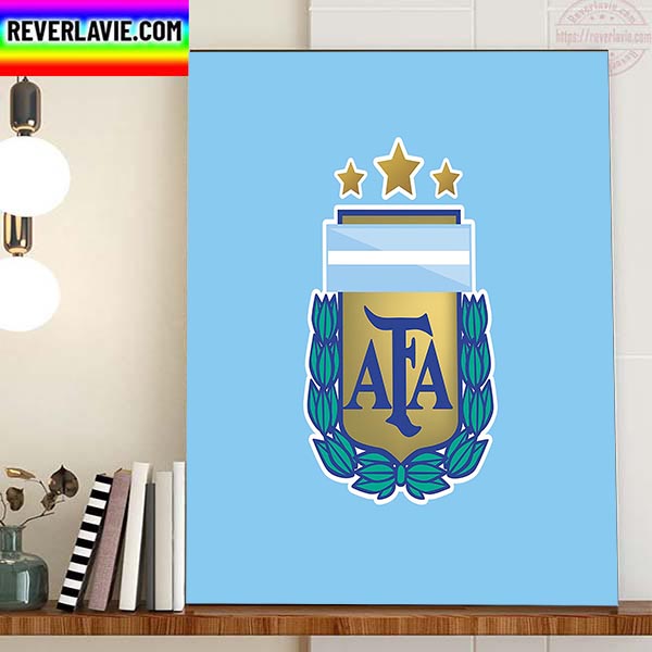 Argentina 3 Stars 3 World Cup Champions Home Decor Poster Canvas Argentina 3 Stars 3 World Cup Champions Home Decor Poster Canvas