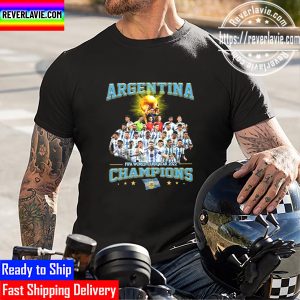 Argentina And Messi Champions FIFA World Cup 2022 Unisex T-Shirt