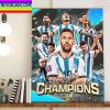 Argentina Are 2022 World Cup Champions Home Decor Poster Canvas
