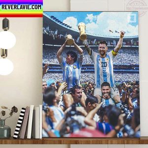 Argentina Are Champions 2022 FIFA World Cup Champions Home Decor Poster Canvas