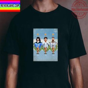 Argentina Are Champions World Cup 1978 1986 2022 Unisex T-Shirt