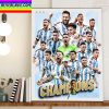 Argentina Are The 2022 World Cup Champions Home Decor Poster Canvas