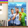 Argentina Are The 2022 World Cup Champions Home Decor Poster Canvas