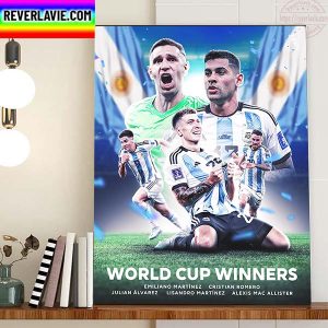 Argentina Champions Of The World 2022 FIFA World Cup Home Decor Poster Canvas