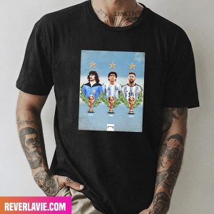 Argentina Team 1978 – 1986 – 2022 Champions Of FIFA World Cup Congratulations Fashion T-Shirt