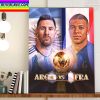Argentina Vs France In The 2022 World Cup Final Home Decor Poster Canvas
