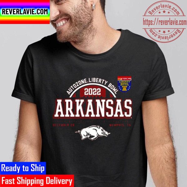 Arkansas Razorbacks Autozone Liberty Bowl 2022 Dec 28 Memphis Unisex T-Shirt