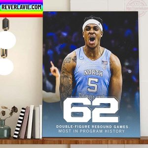 Armando Bacot 62 Double Figure Rebound Games Of Carolina Basketball Home Decor Poster Canvas