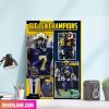 Back To Back Big Ten Champs Michigan Wolverines Go Blue Poster