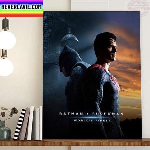 Batman And Superman World Finest Home Decor Poster Canvas