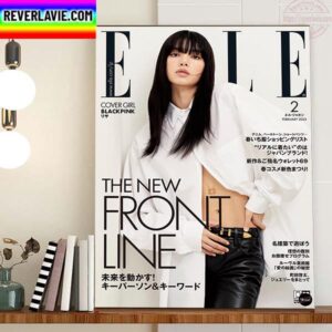 Blackpink’s Lisa On Covers Elle Japan February 2023 Issue Home Decor Poster Canvas