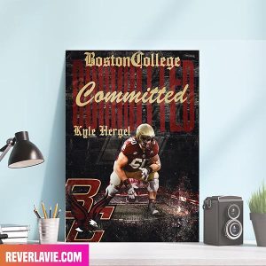 Boston College Committed Kyle Hergel BC Football Home Decor Canvas-Poster