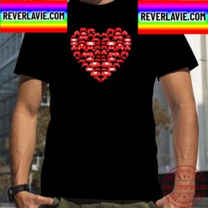 Boys Gamer Gift Game Heart Valentines Day Unisex T-Shirt