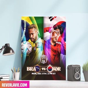 Brazil And South Korea Will Clash Tomorrow Get Your Popcorn Ready Poster