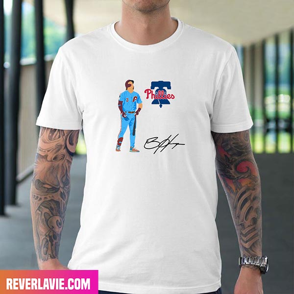 Bryce Harper Philadelphia Phillies MLB Signatures Fashion T-Shirt Bryce Harper Philadelphia Phillies MLB Signatures Fashion T-Shirt
