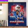 Buffalo Bills Are 2022 AFC East Champions Home Decor Poster Canvas