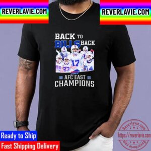 Buffalo Bills Back To Back 2022 AFC East Champions Unisex T-Shirt