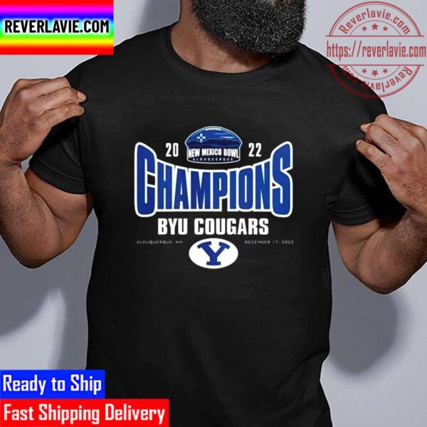 Byu Cougars 2022 New Mexico Bowl Champions Unisex T-Shirt