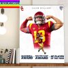 Caleb Williams Is The AP Player Of The Year With USC Football Home Decor Poster Canvas