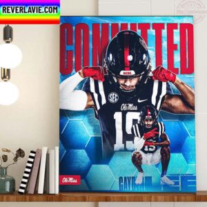 Cayden Lee Committed Ole Miss Football Home Decor Poster Canvas