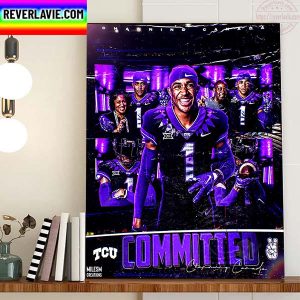 Channing Canada Committed TCU Horned Frogs Football Home Decor Poster Canvas
