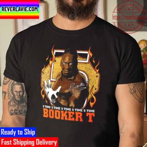 Charcoal Booker T 5 Time Unisex T-Shirt