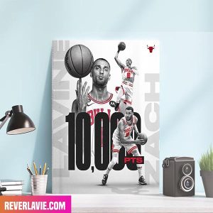 Chicago Bulls 10K Points And Counting For Zach LaVine Home Decorations Canvas-Poster