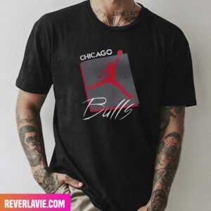 Chicago Bulls Jordan Brand Black Courtside Max 90 Vintage Edition Fashion T-Shirt