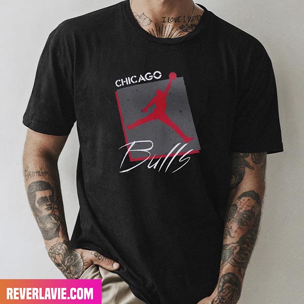 Chicago Bulls Jordan Brand Black Courtside Max 90 Vintage Edition Fashion T-Shirt Chicago Bulls Jordan Brand Black Courtside Max 90 Vintage Edition Fashion T-Shirt