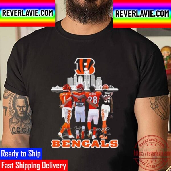 Cincinnati Bengals City Who Dey Chase Mixon Signatures 2023 Unisex T-Shirt