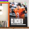 Cincinnati Bengals AFC Champs Are Back In The Postseason Home Decor Poster Canvas
