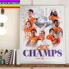 Clemson Football Kings Of The ACC All The Glory Home Decor Poster Canvas