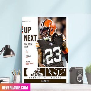 Cleveland Browns Road Trip To H-Town Cleveland vs Houston Poster
