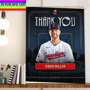Cleveland Guardians Thank You Owen Miller To Milwaukee Brewers Home Decor Poster Canvas
