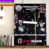 Congratulations Oregon Football Champions 2022 SDCCU Holiday Bowl Champs Home Decor Poster Canvas