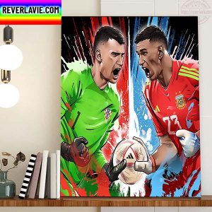 Croatia Vs Argentina FIFA World Cup Qatar 2022 Semifinals Home Decor Poster Canvas