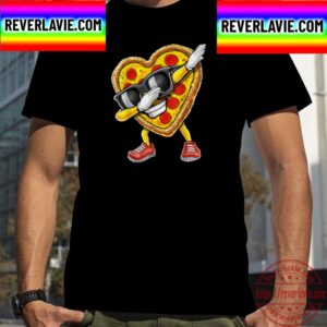 Dabbing Pizza Valentines Day For Pizza Heart Lover Unisex T-Shirt