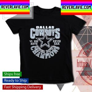 Dallas Cowboys 5 Time Super Bowl Champions Unisex T-Shirt