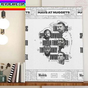 Dallas Mavericks Vs Denver Nuggets NBA By Modelo USA Home Decor Poster Canvas