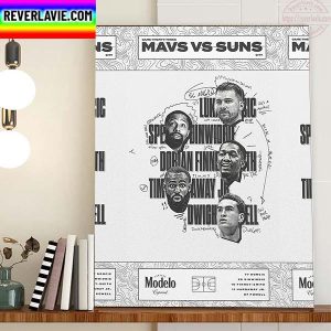 Dallas Mavericks Vs Phoenix Suns NBA By Modelo USA Home Decor Poster Canvas