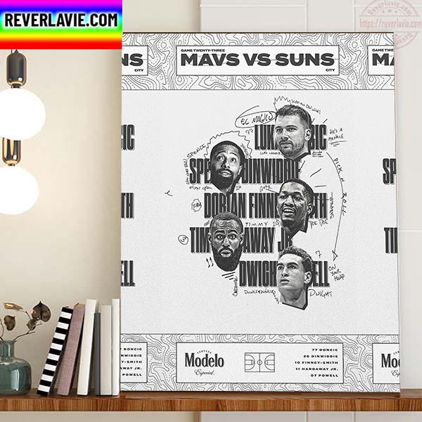 Dallas Mavericks Vs Phoenix Suns NBA By Modelo USA Home Decor Poster Canvas Dallas Mavericks Vs Phoenix Suns NBA By Modelo USA Home Decor Poster Canvas