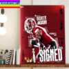 Deshaun Batiste Signed Troy Trojans Football Home Decor Poster Canvas