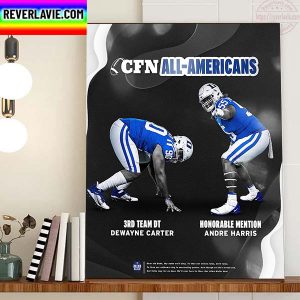 DeWayne Carter And Andre Harris Is CFN All Americans With Duke Football Home Decor Poster Canvas