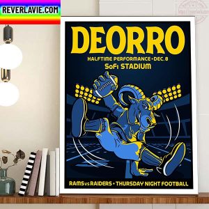 Deorro Halftime Performance Los Angeles Rams Vs Las Vegas Raiders In Thursday Night Football NFL Home Decor Poster Canvas