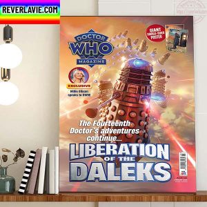 Doctor Who Magazine Liberation Of The Daleks Home Decor Poster Canvas