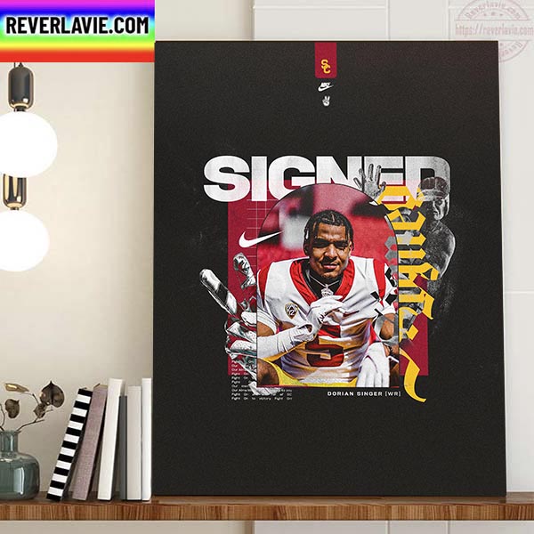 Dorian Singer Signed USC Trojans Football Home Decor Poster Canvas Dorian Singer Signed USC Trojans Football Home Decor Poster Canvas