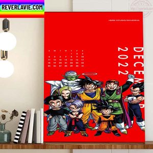 Dragon Ball December The Last Calendar Of 2022 Home Decor Poster Canvas