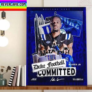 Duke Football Committed Al Blades Jr Home Decor Poster Canvas
