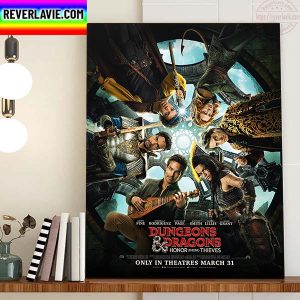 Dungeons & Dragons Honor Among Thieves Official Poster Home Decor Poster Canvas